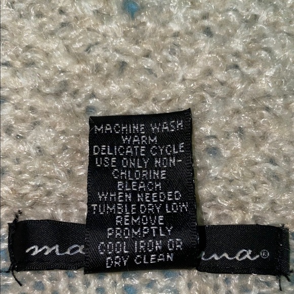 MARINA LUNA cardigan wool mohair blend scalloped knit long sleeve NEW size L - Picture 6 of 9